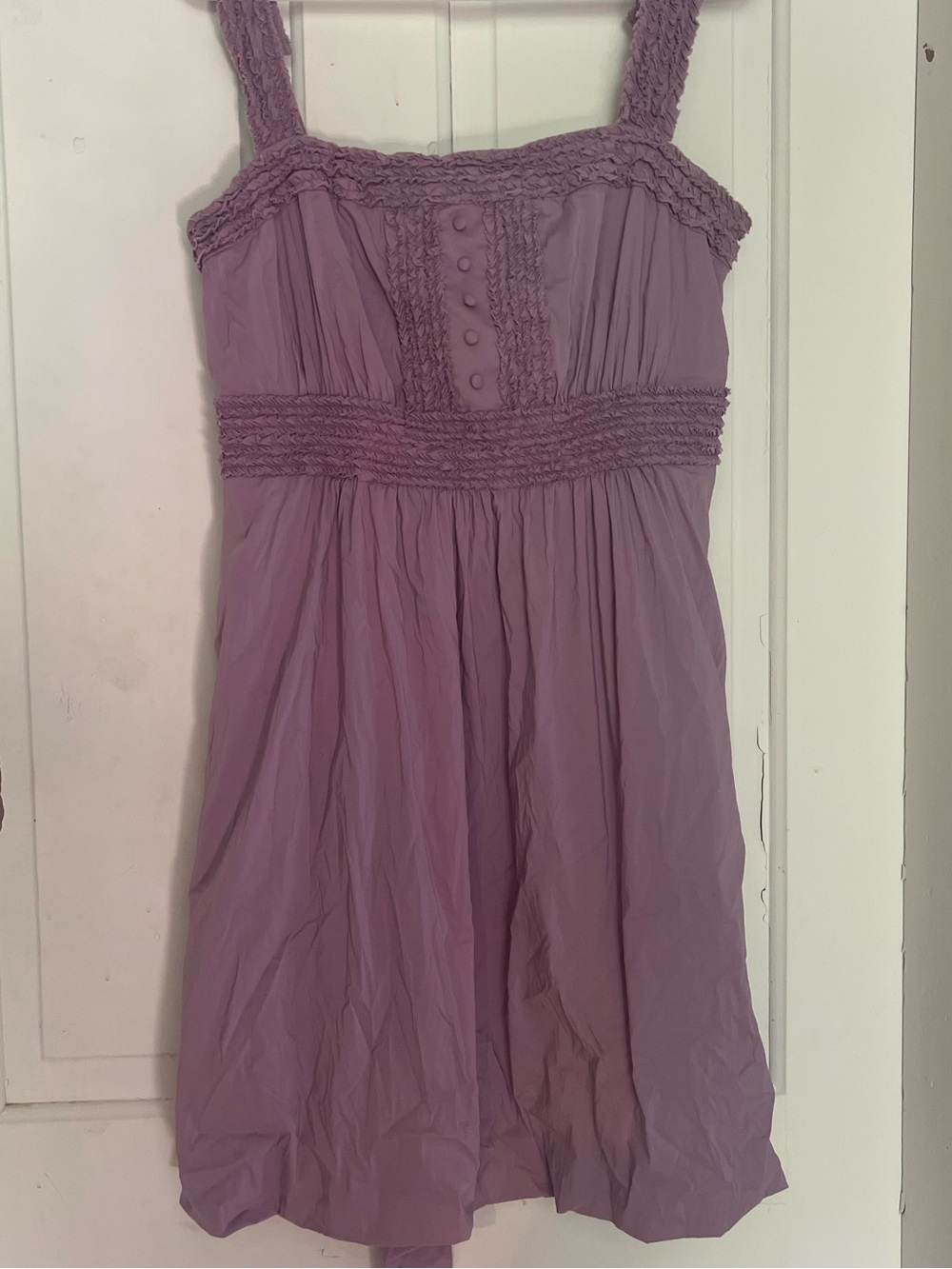 BCBGMaxAzria Lavender Smocked Sundress